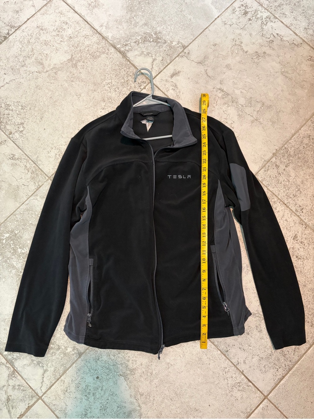 Tesla Black & Charcoal Lightweight Full-Zip Shirt Jacket